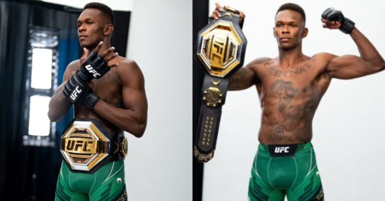 Photos | Israel Adesanya Set To Sport Green & Gold Champion Shorts In UFC 276 Headliner