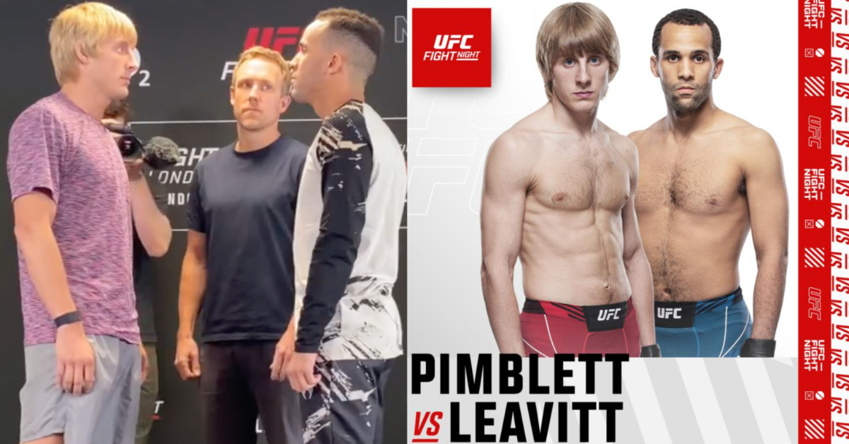 Watch: Paddy Pimblett & Jordan Leavitt Square Off For The First Time 1 Paddy Pimblett