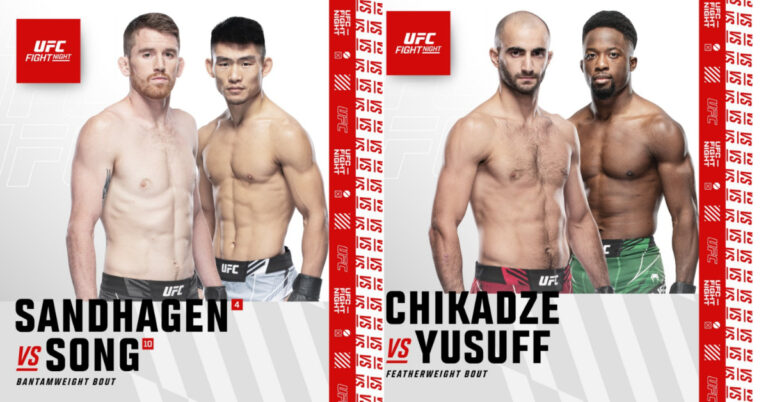 Cory Sandhagen vs. Song Yadong & Giga Chikadze vs. Sodiq Yusuff Made Official For Sep. 17 Fight Night Card