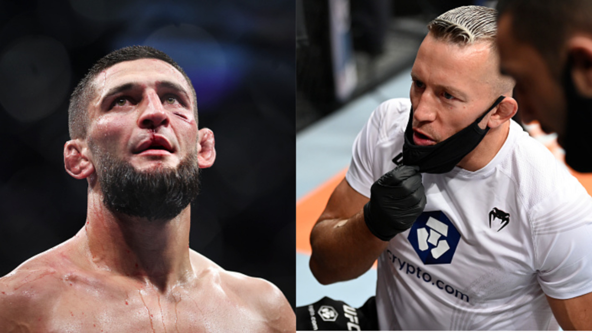 Georges St-Pierre Lists Khamzat Chimaev As a Potential Opponent For Fabled MMA Return 1 Georges St-Pierre Khamzat Chimaev