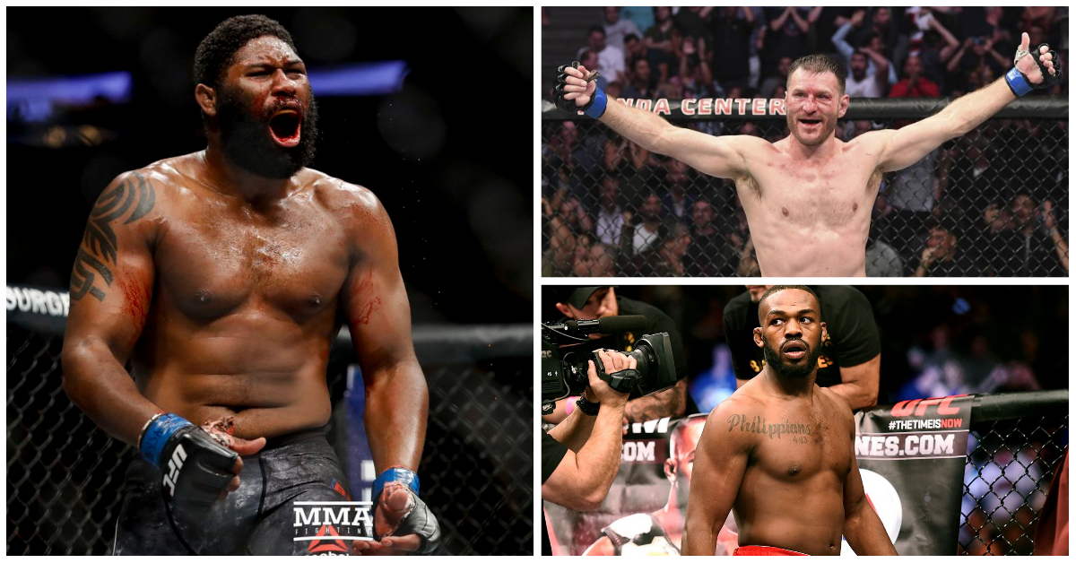 Curtis Blaydes, Jon Jones, Stipe Miocic