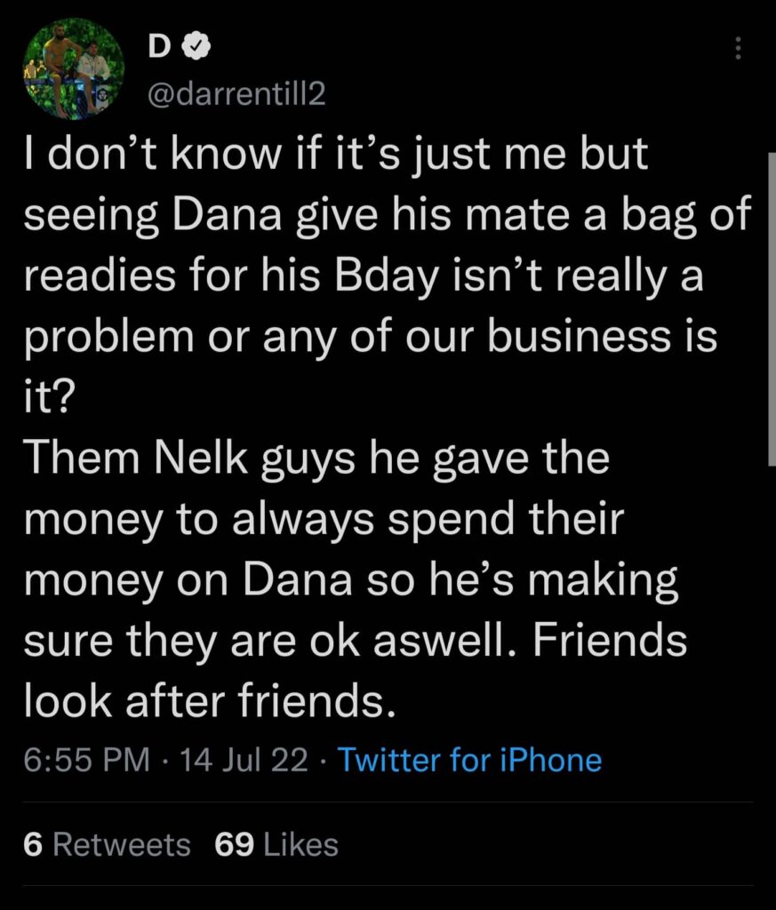 Darren Till Defends Dana White Over $250,000 Gift To Nelk Boys: 'It Really Isn't Any Of Our Business' 2 Darren Till Tweet