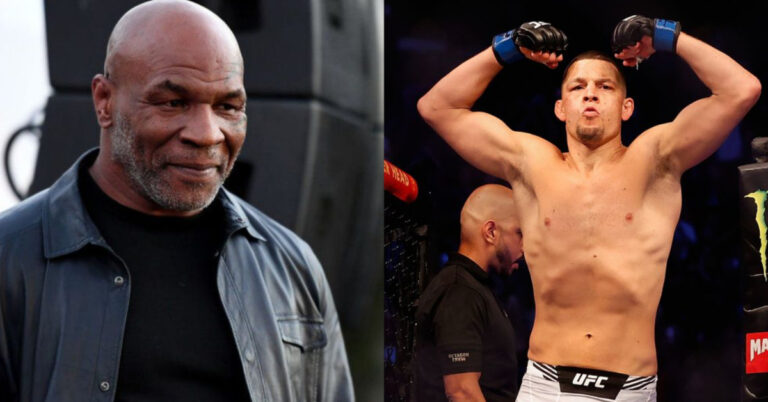 Nate Diaz makes stand with Mike Tyson after streaming platform ‘stole’ his story: ‘F*** you Hulu’