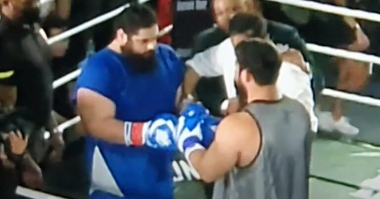 Video – Iranian Hulk Suffers One-Sided First Round Loss Against Kazakh Titan In Dubai Boxing Match