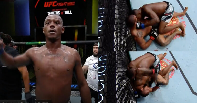 Jamahal Hill Gets TKO Finish Over Thiago Santos In Thrilling Brawl – UFC Vegas 59 Highlights