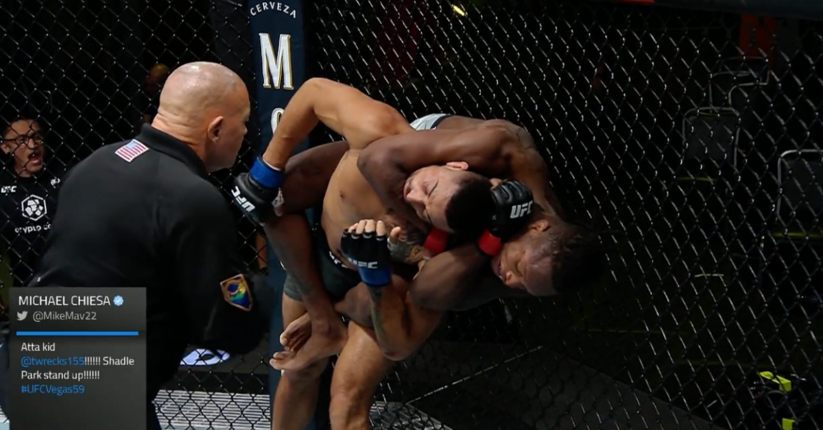 Terrance McKinney stops Erick Gonzalez with quickfire standing neck crank - UFC Vegas 59 Highlights 1 Terrance McKinney