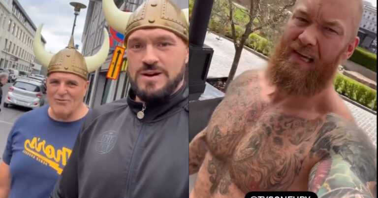 Watch: Tyson Fury flies to Iceland to confront ‘Thor’ Bjornsson, Ends up in a pub