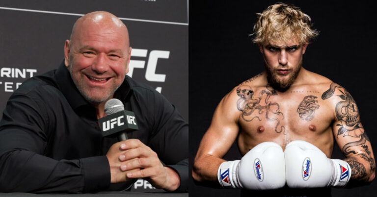 Jake Paul sends shots at Dana White for defending UFC fighter pay: ‘”No major sports organization pays its athletes as poorly as Dana’
