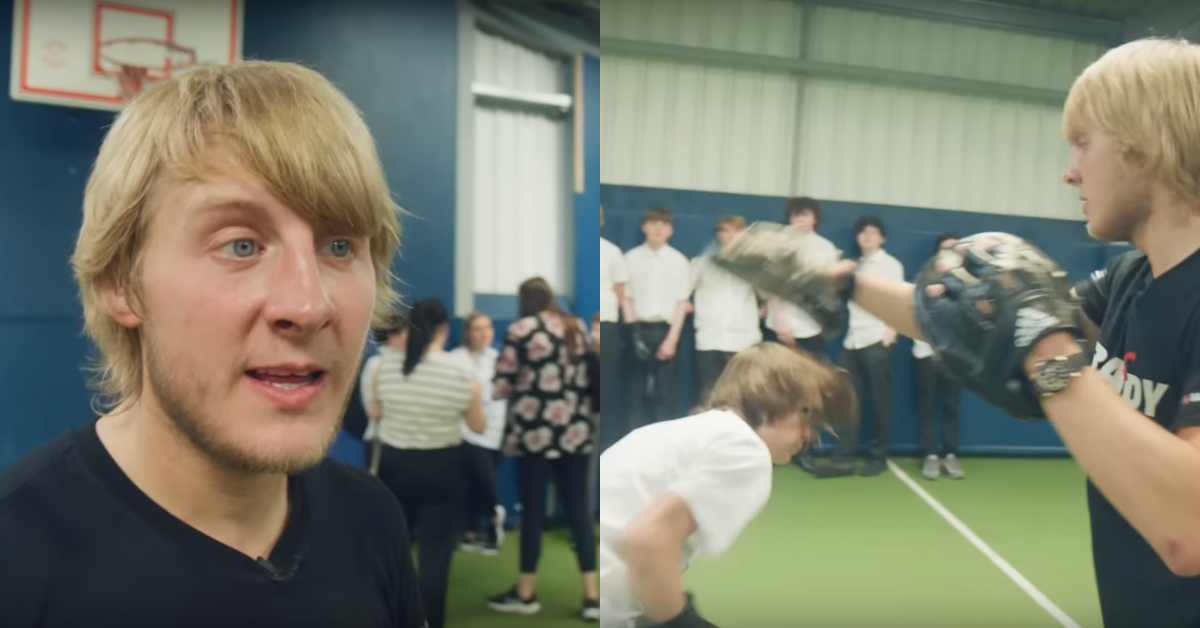 Watch: Paddy Pimblett inspires the next generation in visit to school: ‘Just jabbed a few heads off’