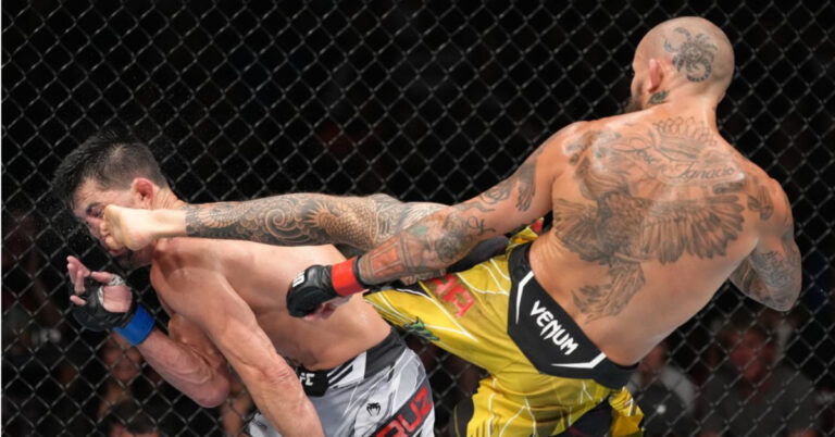 Watch | Slow motion footage of Marlon Vera’s head kick knockout shows the exact moment Dominick Cruz’s nose breaks