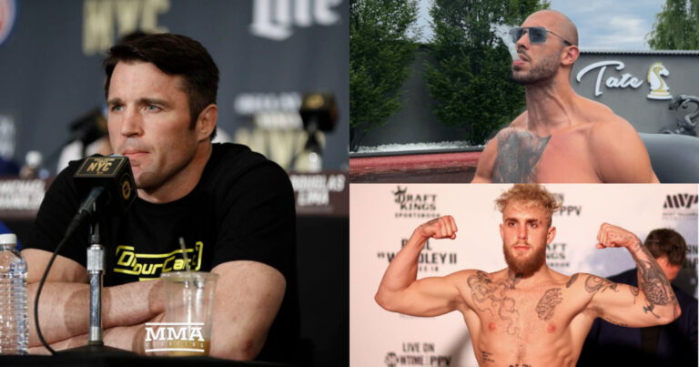 Chael Sonnen picks Andrew Tate as ideal Jake Paul opponent: “All of a sudden, he meets the criteria that Jake is looking for”