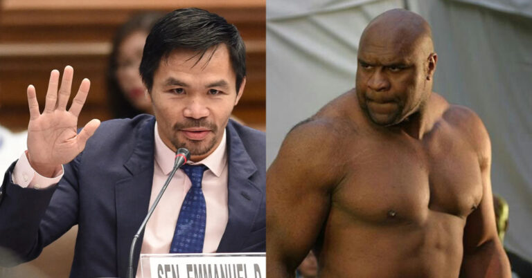 Bob Sapp challenges Manny Pacquiao to an exhibition bout: ‘I’ll treat you like a mosquito’