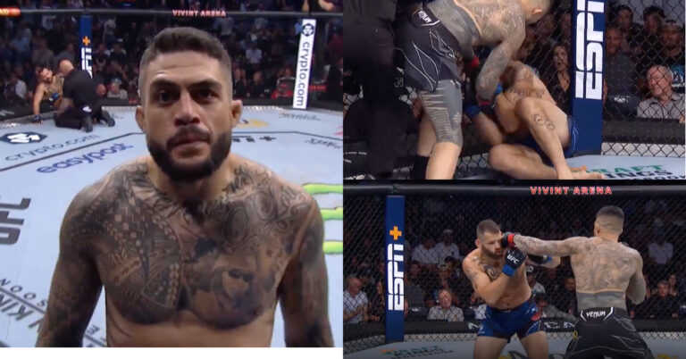 Tyson Pedro finishes Harry Hunsucker with violent combination in statement win – UFC 278 Highlights