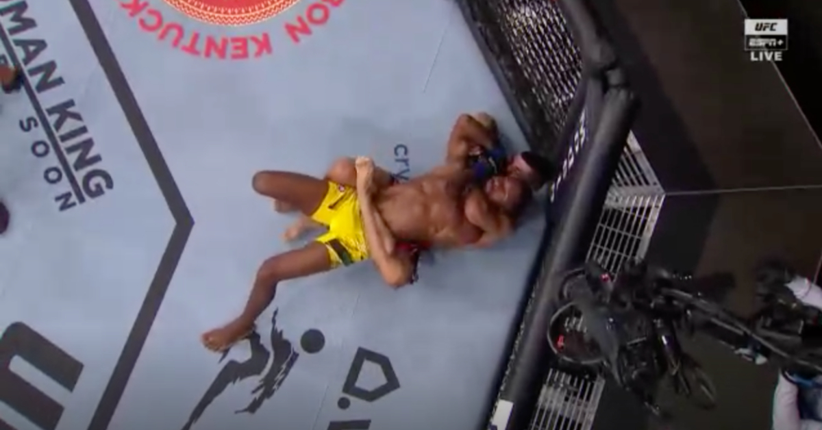 Amir Albazi wraps first round rear-naked choke on Francisco Figueiredo - UFC 278 Highlights 1 Amir Albazi