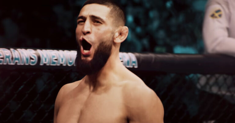 Khamzat Chimaev keeps it short and simple after UFC 279 press conference brawl – “Don’t joke with us”