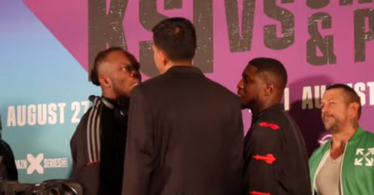 Watch: KSI faces off with two fighters he will face back-to-back on August 27th