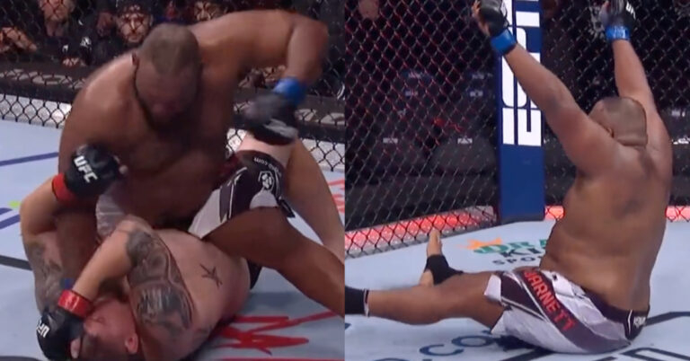 Chris Barnett finishes Jake Collier with brutal ground & pound in round 2 – UFC 279 highlights
