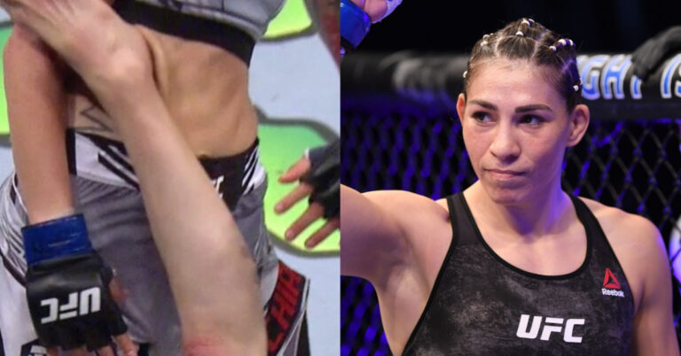 Watch – Irene Aldana lands first upkick body shot KO in UFC history against Macy Chiasson