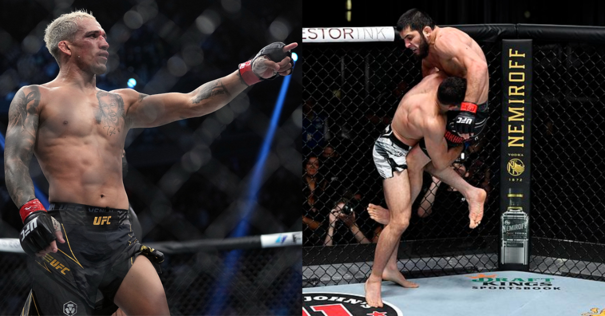 Gilbert Burns believes Charles Oliveira will defeat Islam Makhachev: 'He’s not Khabib... He got taken down by Thiago Moises' 1 Gilbert Burns, Robert Whittaker, Islam Makhachev