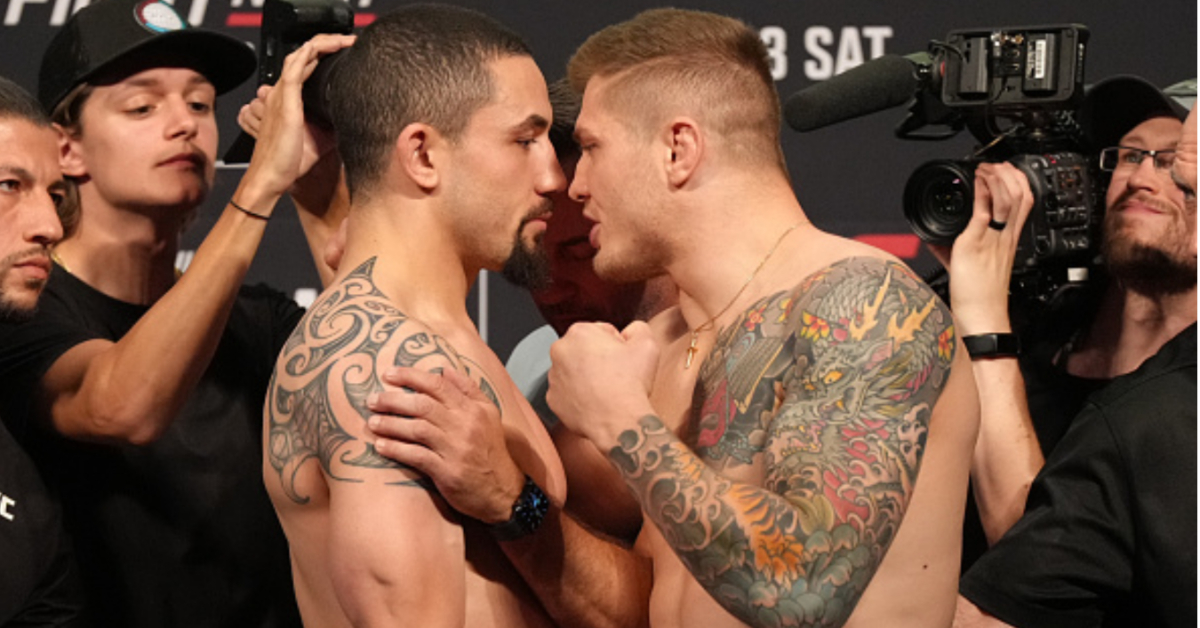 Marvin Vettori refuses Robert Whittaker's handshake at UFC Parris weigh-in 1 Robert Whittaker