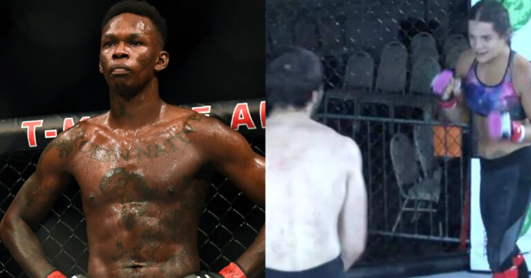 Israel Adesanya reacts to WCL mixed-gender MMA bout: “This just feels weird”