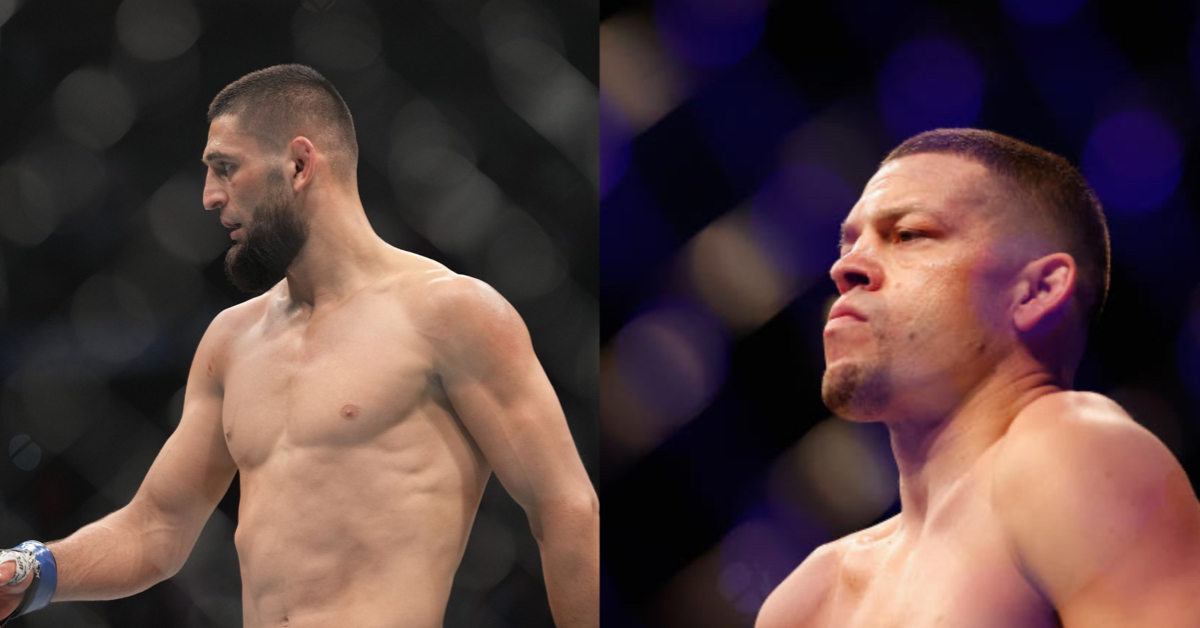 Khamzat Chimaev Plans On Knocking Out Nate Diaz: 'I'm Going To Go In And Punch Him Hard' 1 Khamzat Chimaev
