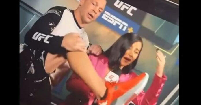 UFC, UFC 279, Nate Diaz, The Rock, Tony Ferguson Nate Diaz