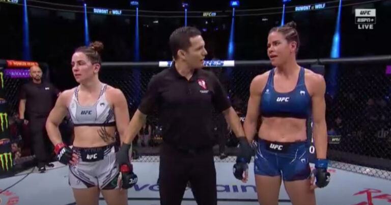 Norma Dumont handily defeats former boxing champ Danyelle Wolf in dominant win – UFC 279 highlights