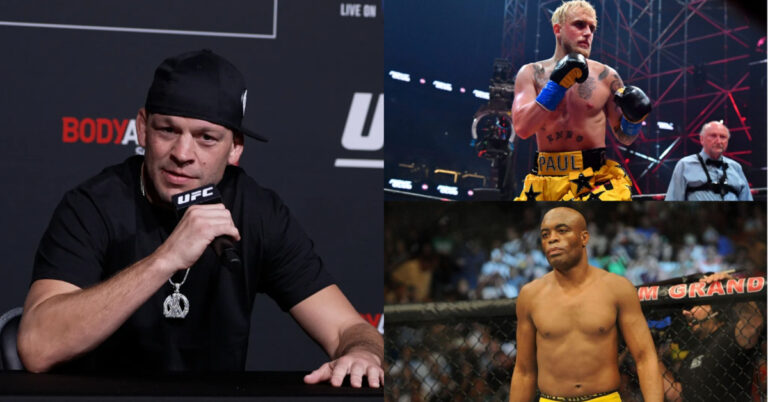 Nate Diaz confirms he will be in attendance for Anderson Silva vs. Jake Paul on October 29th
