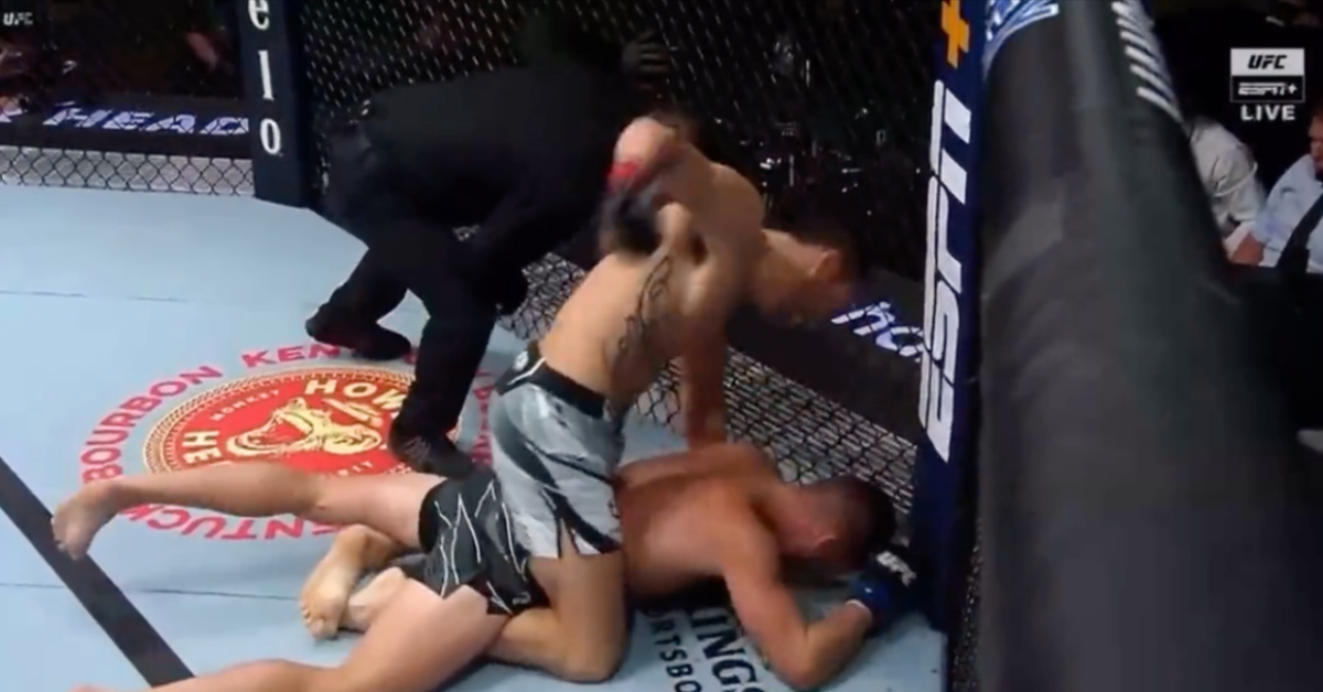 Damon Jackson runs through Pat Sabatini with ground strikes TKO win - UFC Vegas 60 Highlights 1 Damon Jackson