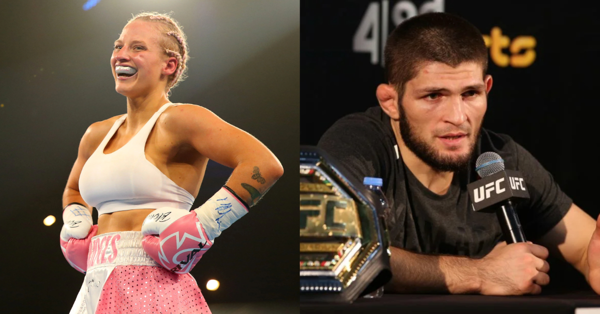 Former IBF champ Ebanie Bridges criticizes Khabib Nurmagomedov following 'useless' ring girl remark 1 Khabib