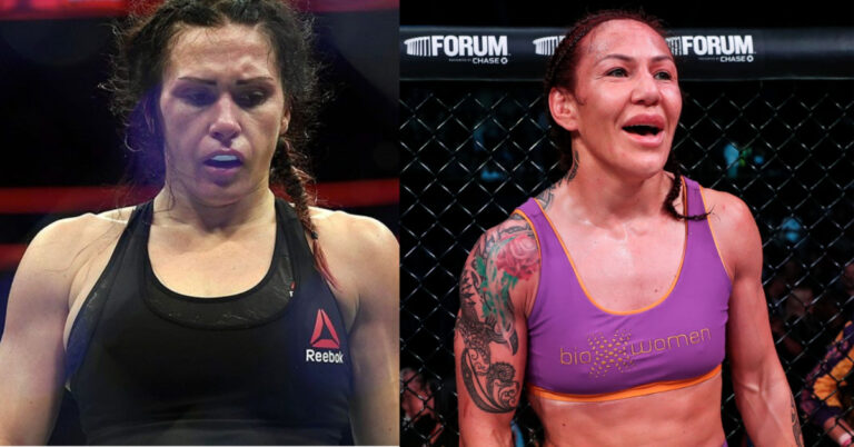 Cat Zingano reacts to Cris Cyborg’s claims that she is ‘running’ from their matchup: “You f*cking juice box”