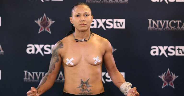 Helen Peralta takes shot at Disney ahead of Invicta FC 49 return with protest at weigh-ins