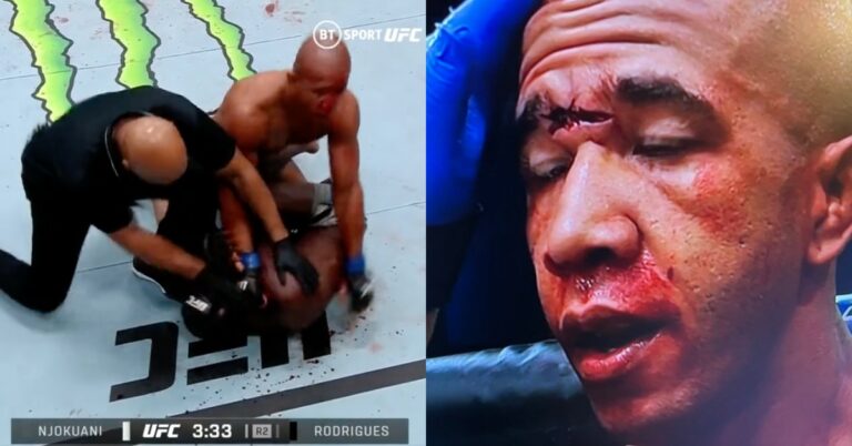 Gregory Rodrigues lands TKO win over Chidi Njokuani despite suffering horrific cut – UFC Vegas 60 Highlights