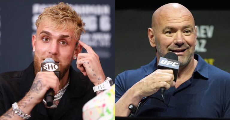 Jake Paul challenges Dana White to $5,000,000 bet ahead of Anderson Silva fight: ‘You’re a b*tch’