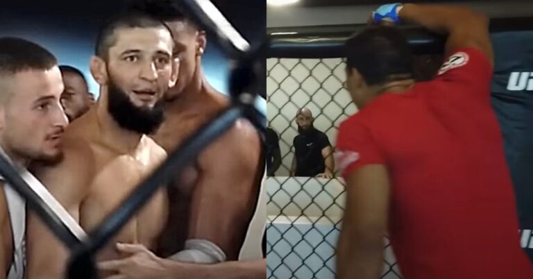 Video – Khamzat Chimaev, Paulo Costa separated after UFC PI altercation: ‘Israel f*cked you, brother’