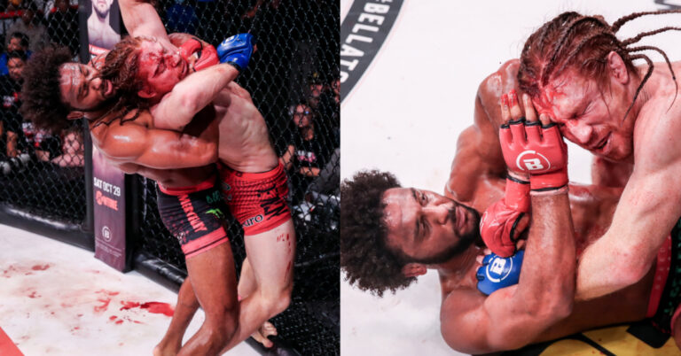 AJ McKee bloodies & batters Spike Carlyle to dominant decision win – Bellator 286 Highlights