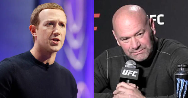 Mark Zuckerberg spotted front row after Dana White claimed that he did not rent out the Apex