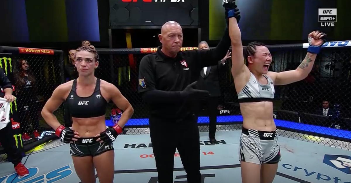 Yan Xiaonan squeaks out majority decision win over Mackenzie Dern in close battle - UFC Vegas 61 Highlights 1 Yan Xiaonan