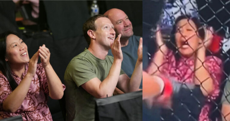 Mark Zuckerberg’s wife forced to look away during UFC Vegas 61 fight between Raoni Barcelos and Trevin Jones