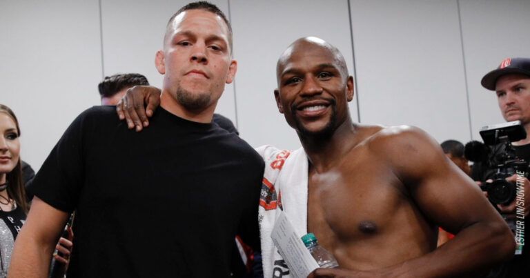 Rizin FF chief eager to book fight between Nate Diaz, Floyd Mayweather: ‘It’s a great idea’