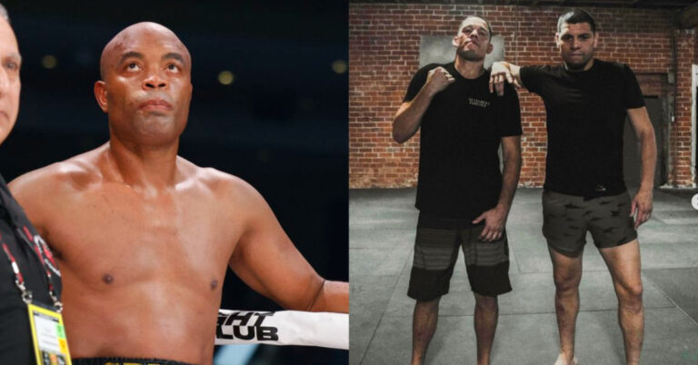 Anderson Silva tips the Diaz brothers for successful boxing transition: “Nick and Nate have very good boxing”