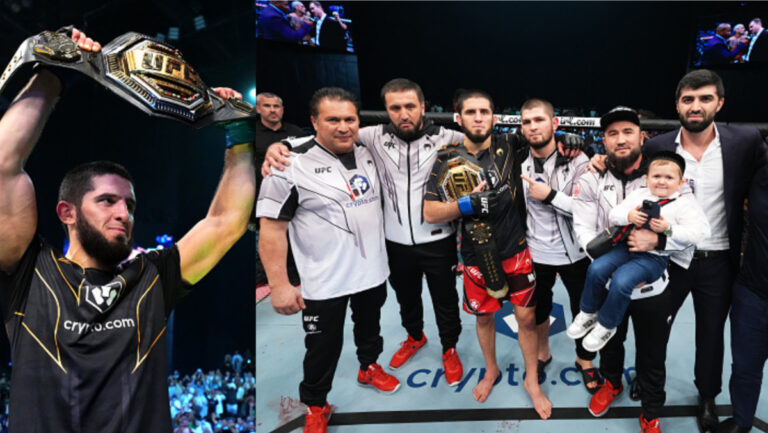 Khabib Nurmagomedov on Islam Makhachev attaining championship gold at UFC 280: “I was champ until this day”