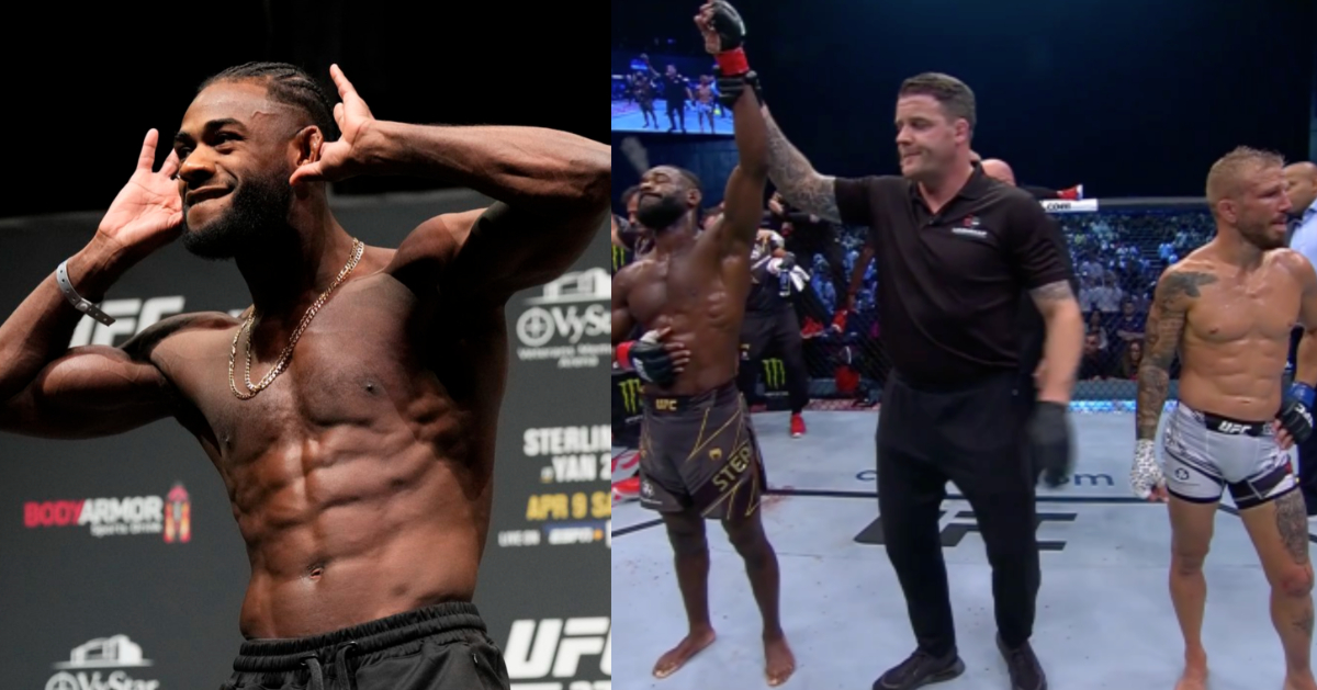 Aljamain Sterling believes T.J. Dillashaw's shoulder injury isn't the reason he lost: "I had something to do with that" 1 aljamain sterling