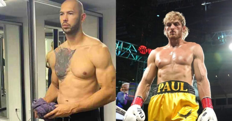 Andrew Tate open to a boxing match with Logan Paul: ‘If he lays off the juice and wants to fight clean, than sure I’ll beat his ass’