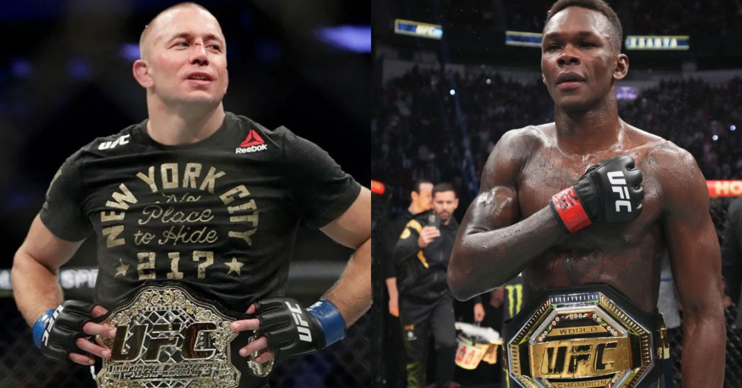 Georges St-Pierre shares wisdom with Israel Adesanya