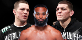 Nate Diaz Tyron Woodley Nick Diaz