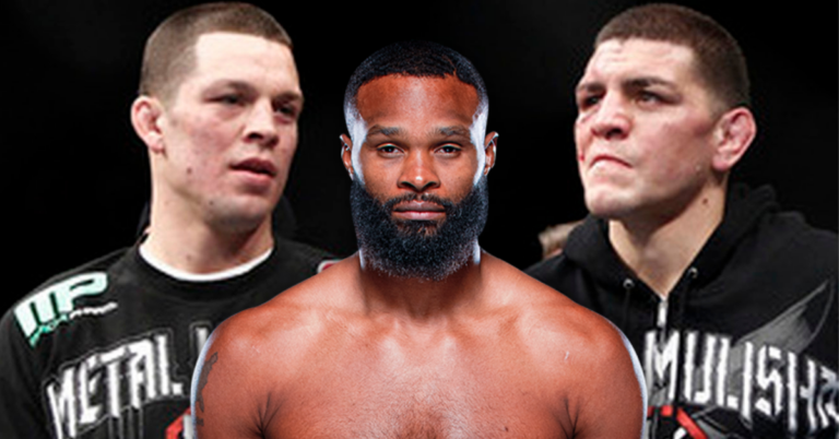 Nate Diaz Tyron Woodley Nick Diaz