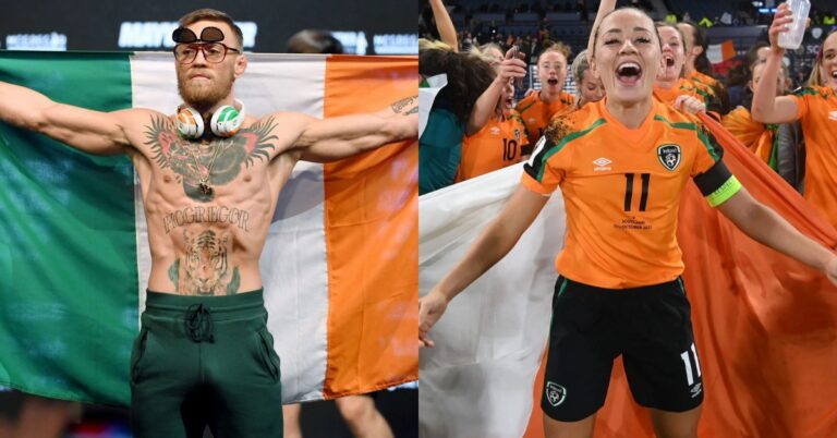 Conor McGregor shows solidarity with Ireland Women’s football team amid controversial celebration referencing the IRA