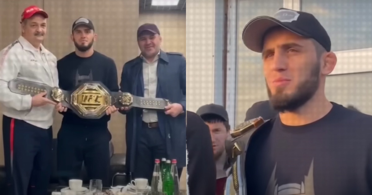 Video – Islam Makhachev meets Dagestan President, father during parade following UFC 280 title triumph